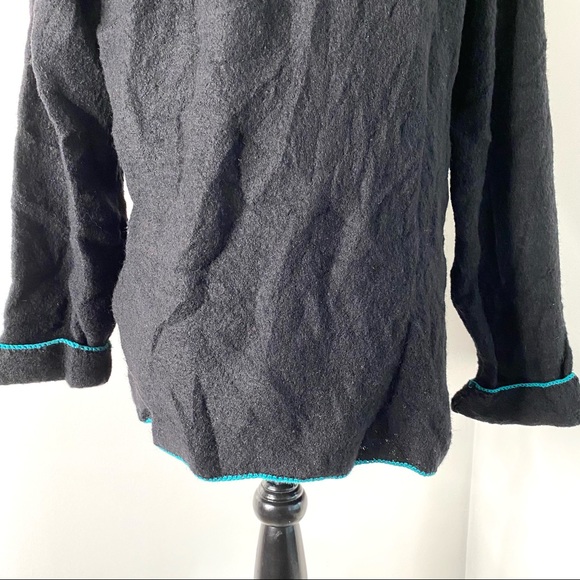 Norm Thompson Vintage Embroidered Wool Cardigan Sweater - Picture 11 of 15